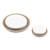 Prime-Line 1 in. and 1-3/4 in. Adhesive Round Beige Plastic Sliders for Table 20 Pack MP75290